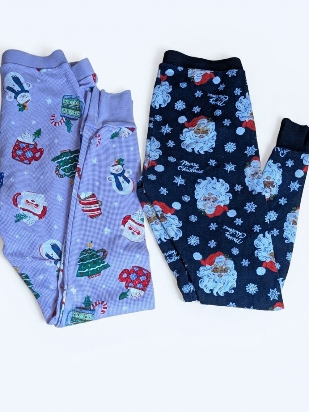 Old Navy Girls Holiday Print Leggings - Lavender & Navy